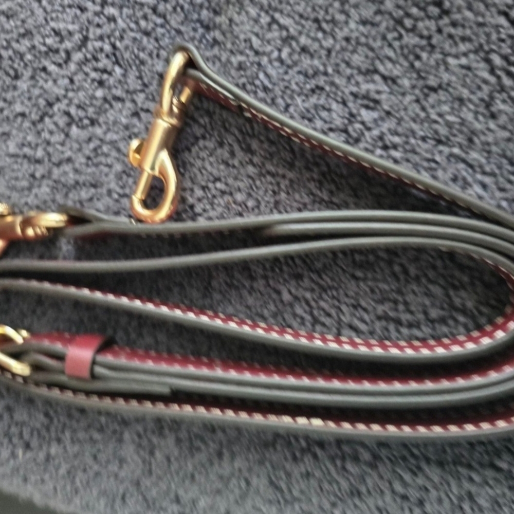NWOT COACH CR293 Mollie 25 Denim Chambray "WINE" Tote Bag & Nolita 15 Wristlet - Picture 7 of 11